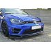 Накладка сплиттер на передний бампер на Volkswagen Golf VII R